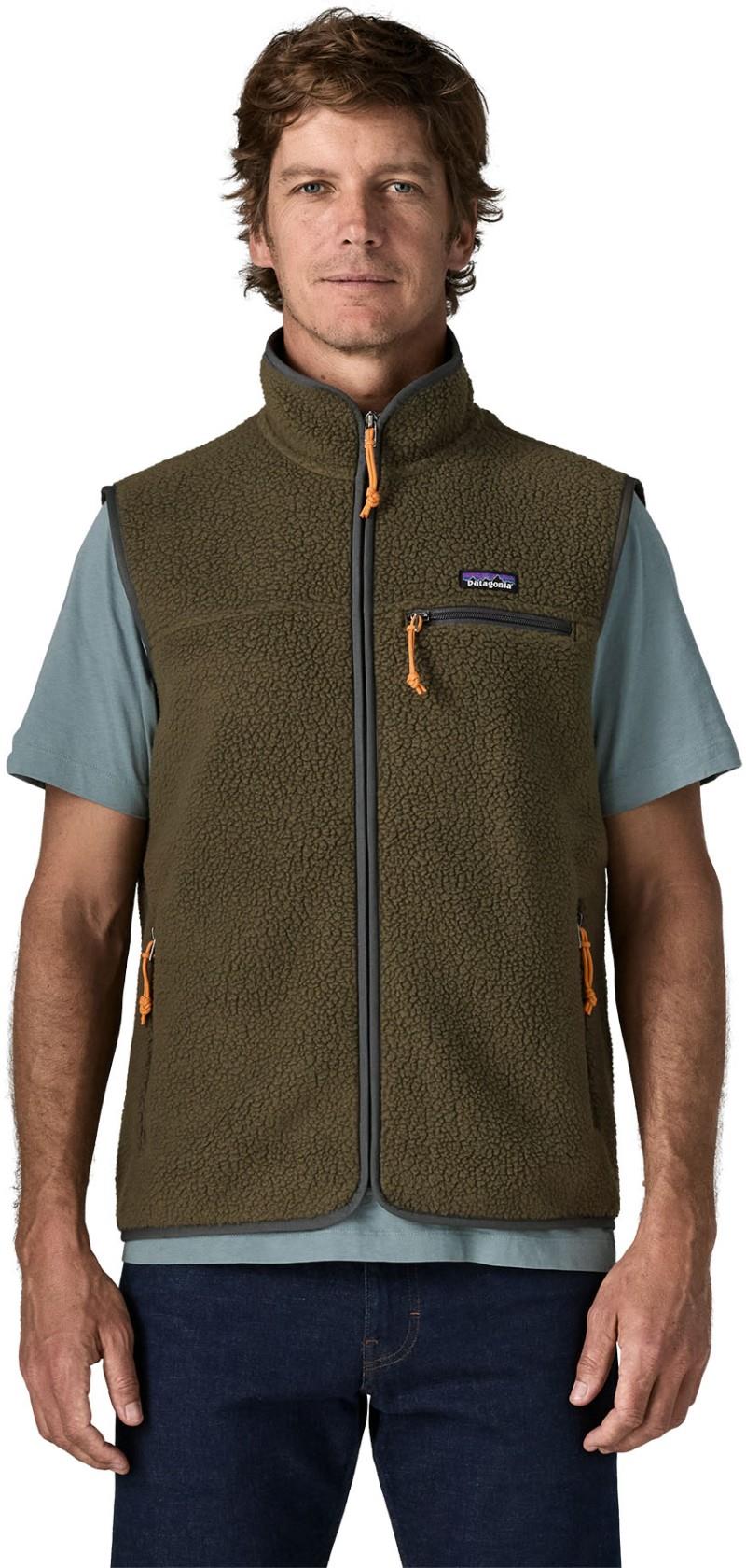 Retro Pile Vest - Mens - basin green 1