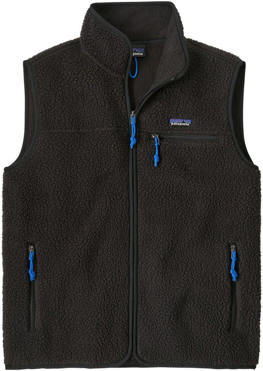 Retro Pile Vest - Mens - black 1