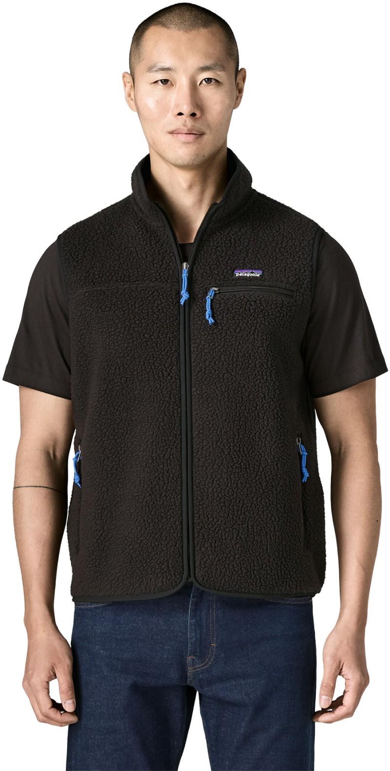 Retro Pile Vest - Mens - black 1