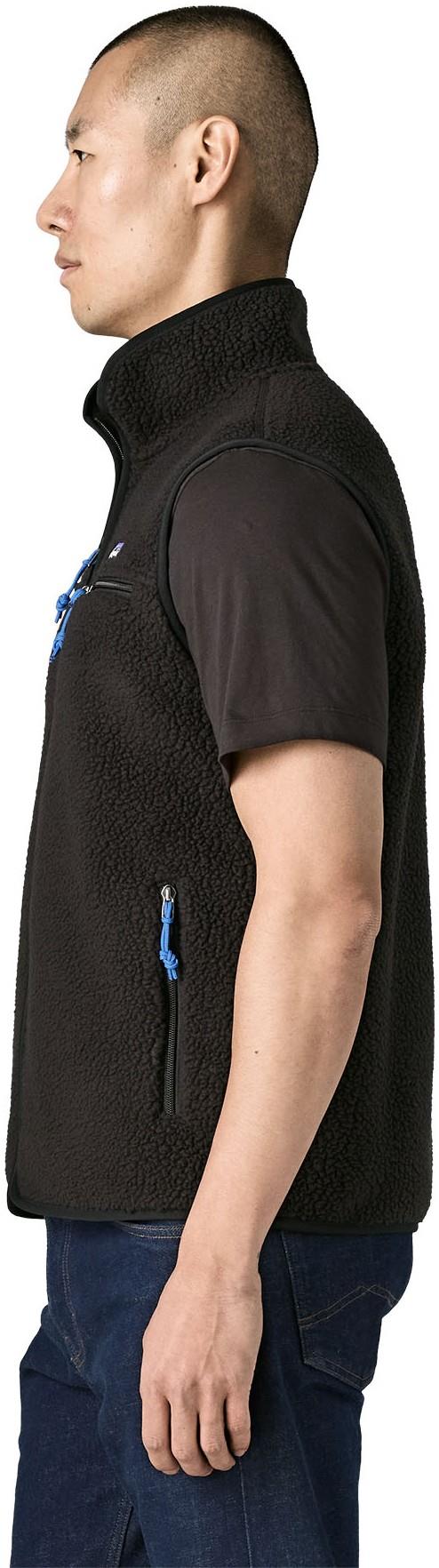 Retro Pile Vest - Mens - black 1