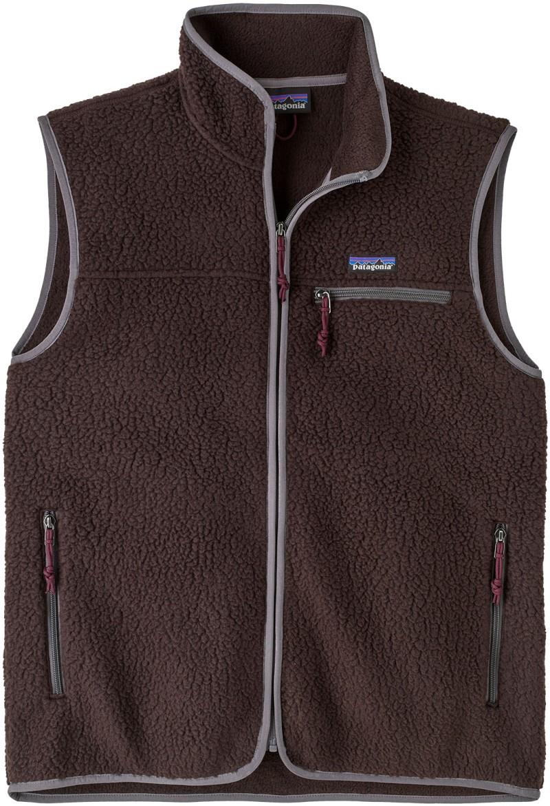 Retro Pile Vest - Mens - den brown 1