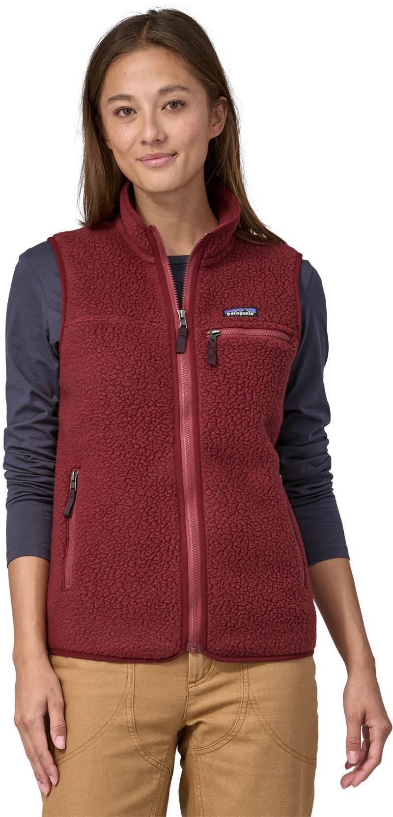 Retro Pile Vest - Womens - Carmine Red 2