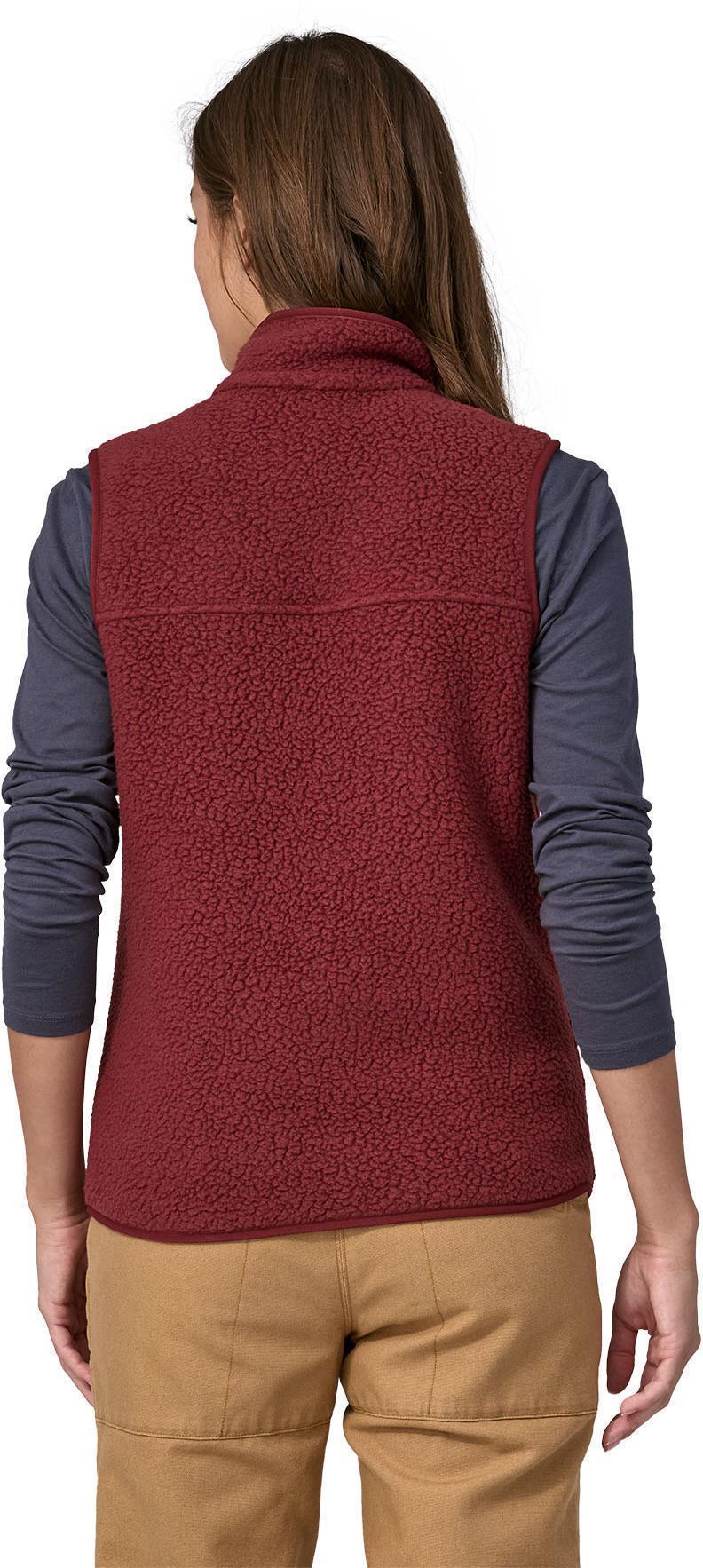 Retro Pile Vest - Womens - Carmine Red 3
