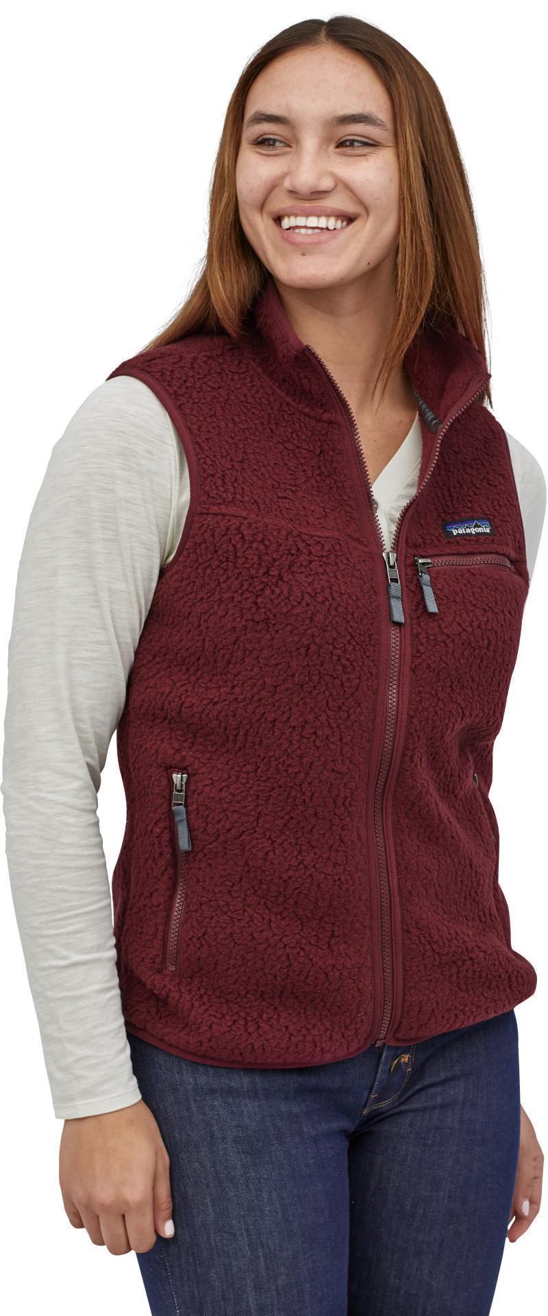 Retro Pile Vest - Womens - Chicory Red 2