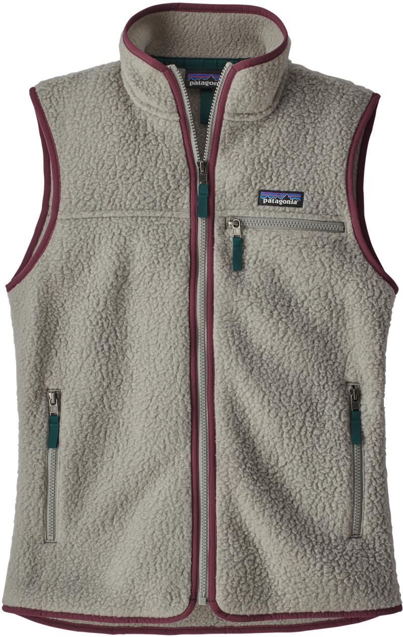 Retro Pile Vest - Womens - Feather Grey 1
