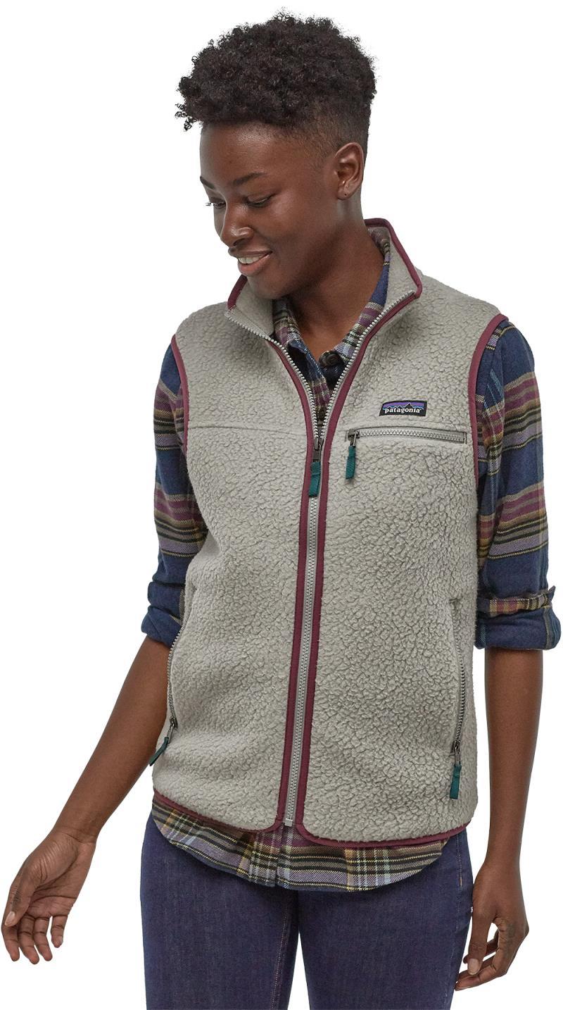Retro Pile Vest - Womens - Feather Grey 2