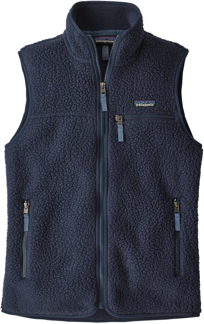 Retro Pile Vest - Womens - New Navy 1