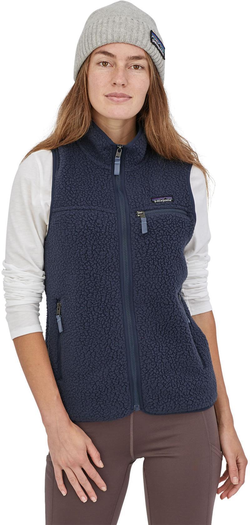 Retro Pile Vest - Womens - New Navy 2