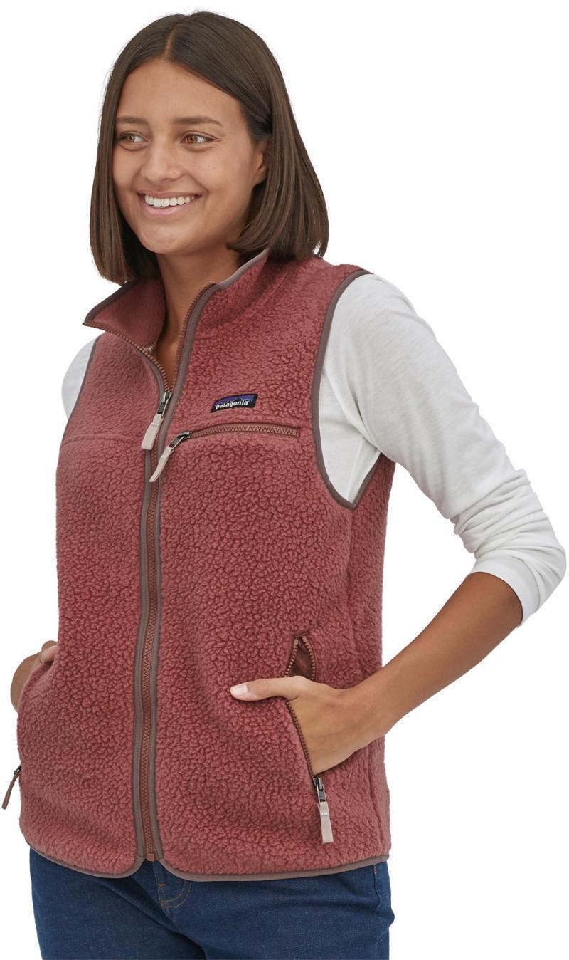 Retro Pile Vest - Womens - Rosehip 2