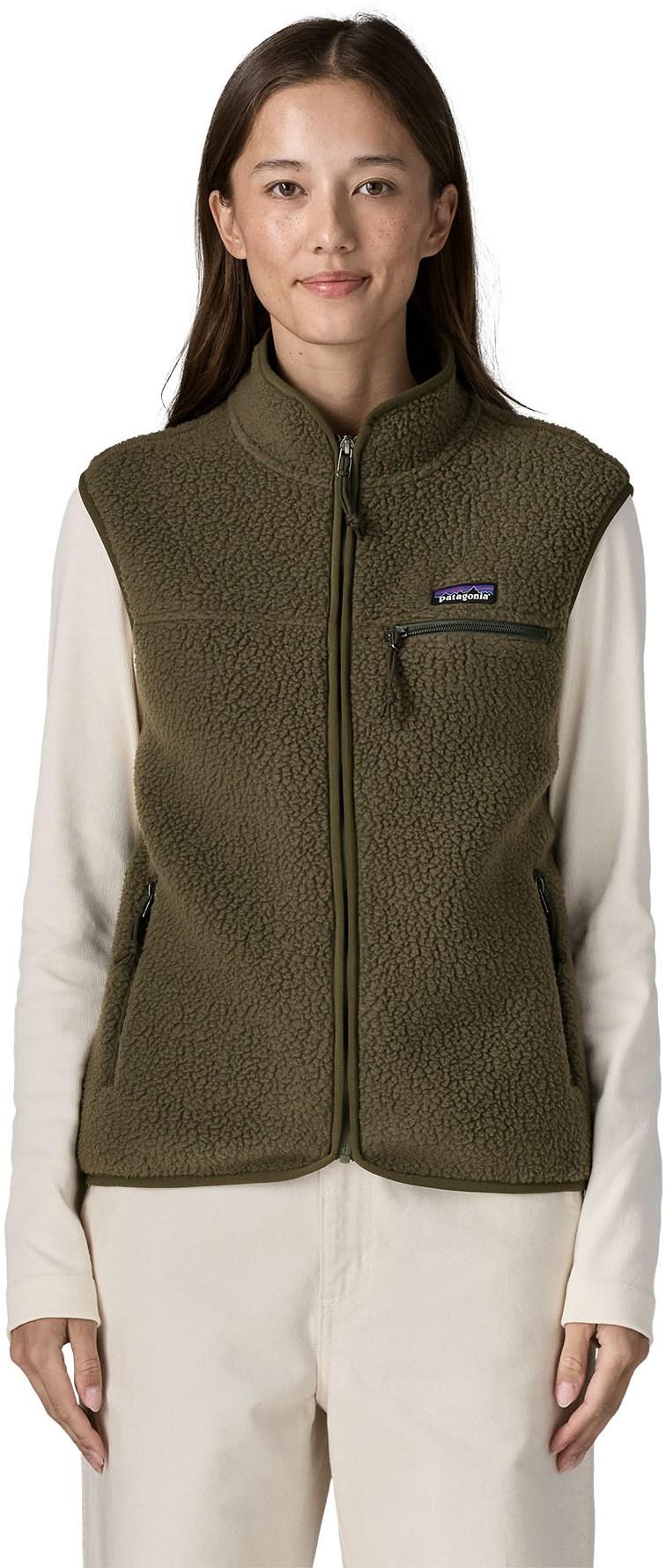 Retro Pile Vest - Womens - basin green 1