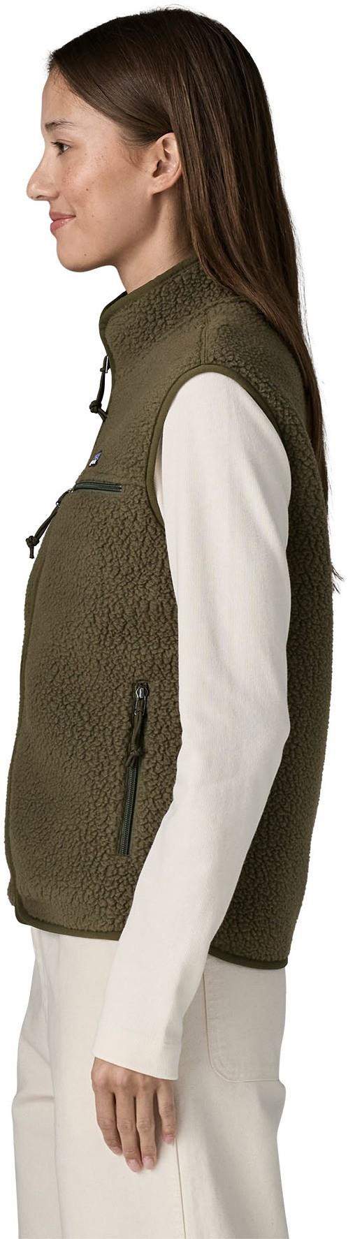 Retro Pile Vest - Womens - basin green 1