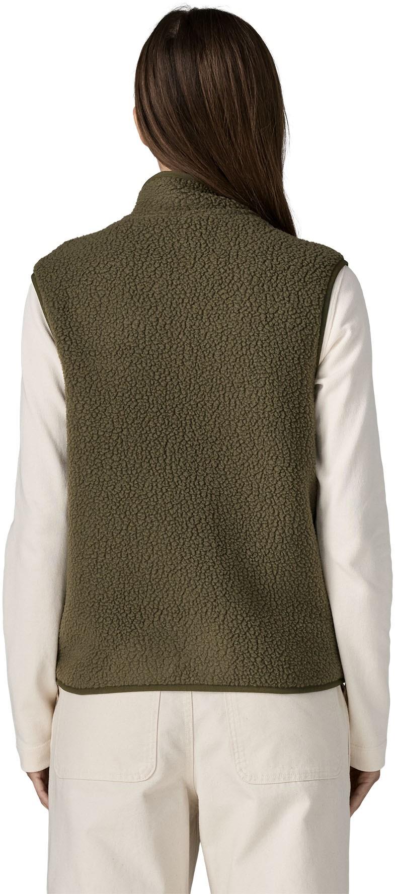 Retro Pile Vest - Womens - basin green 1