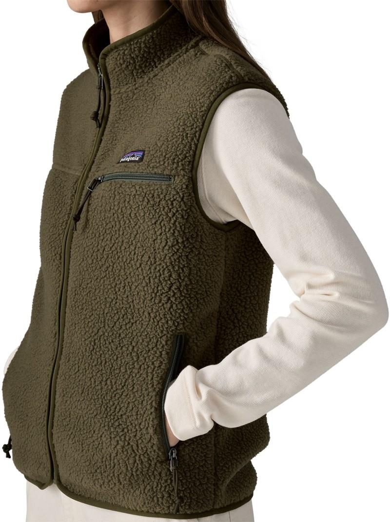 Retro Pile Vest - Womens - basin green 1
