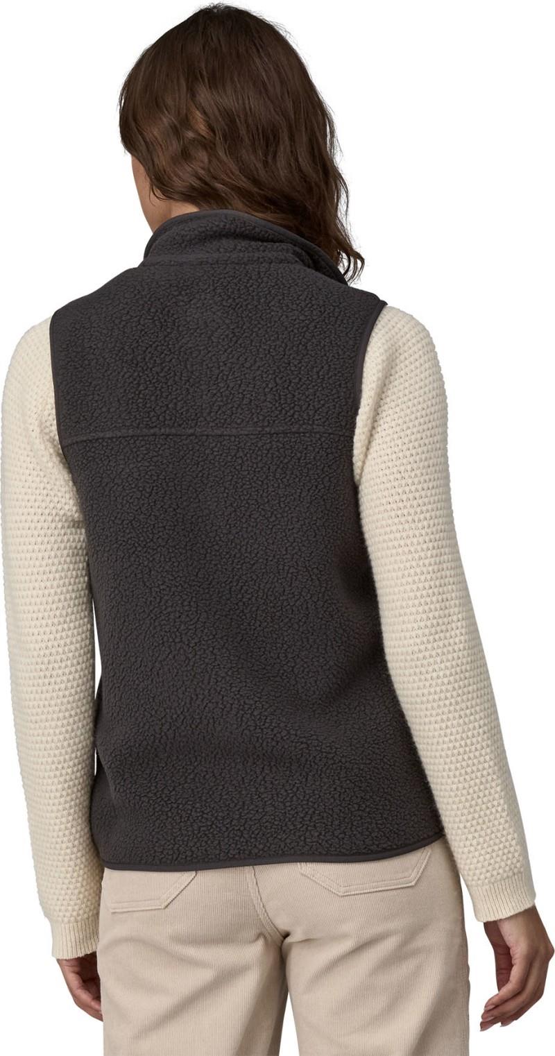 Retro Pile Vest - Womens - ink black 1
