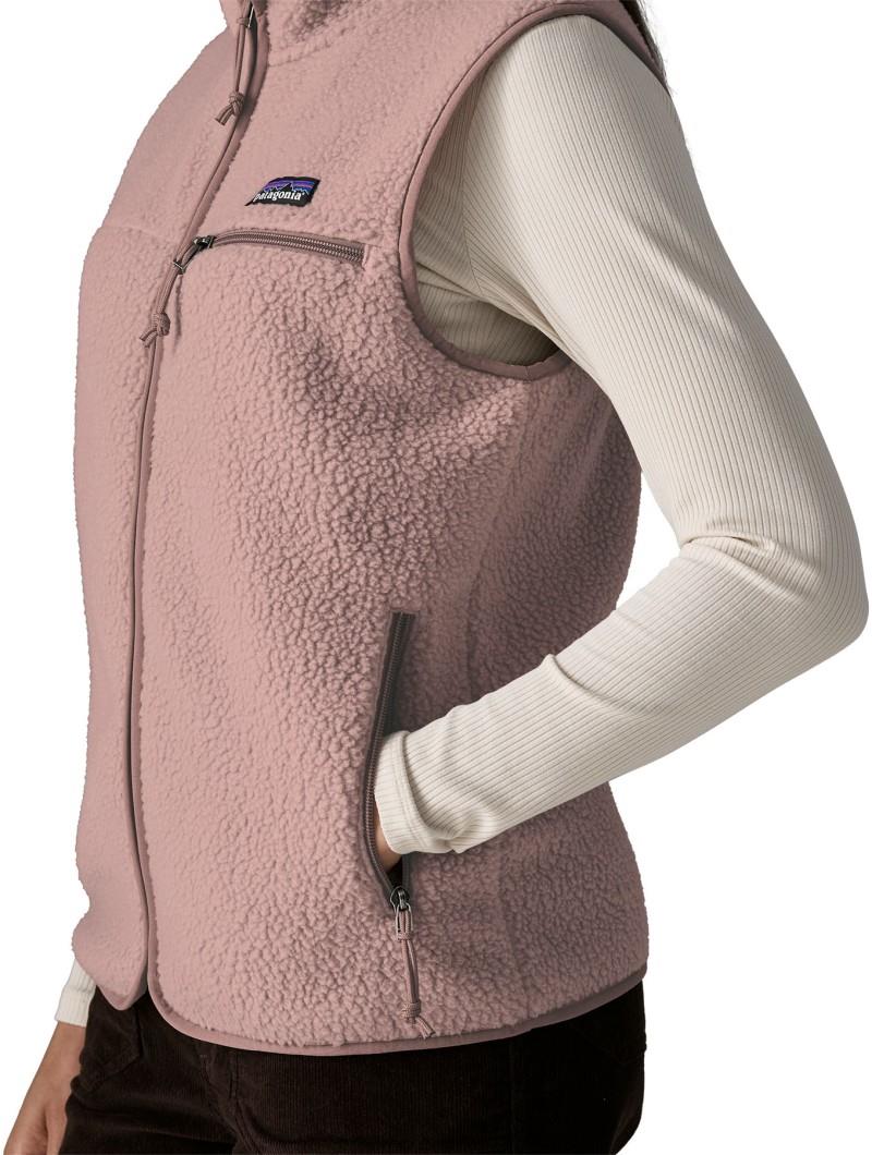 Retro Pile Vest - Womens - stingray mauve 1