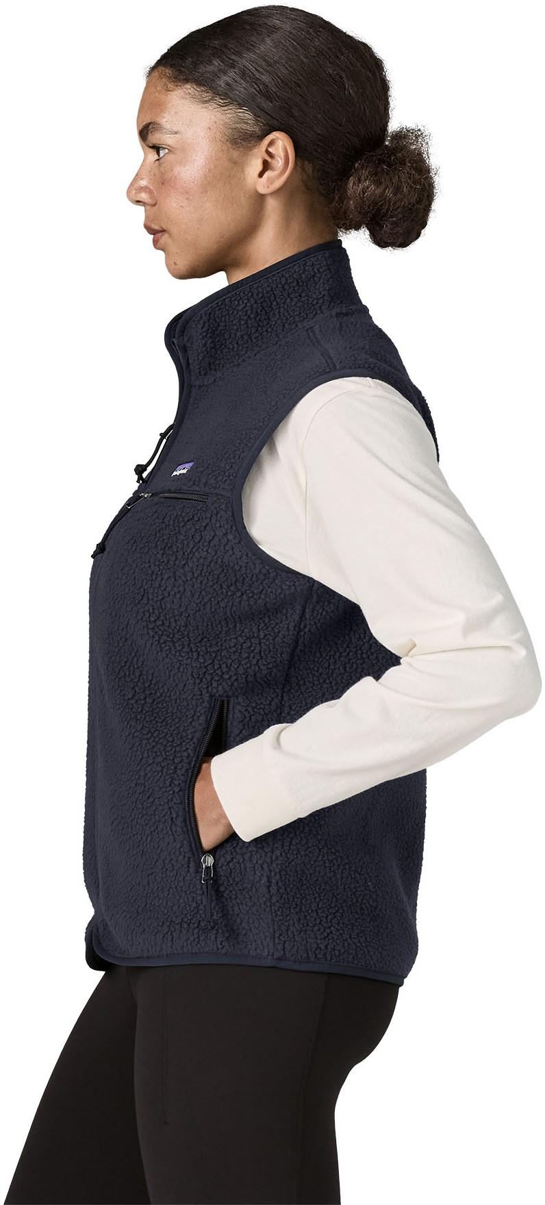 Retro Pile Vest - Womens - sunken blue 1