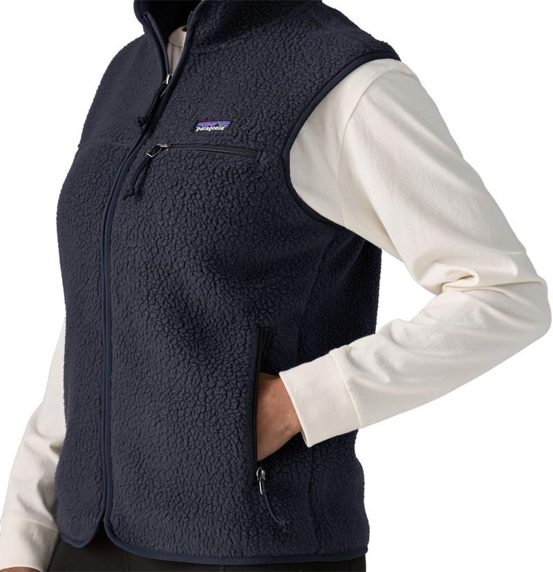 Retro Pile Vest - Womens - sunken blue 1