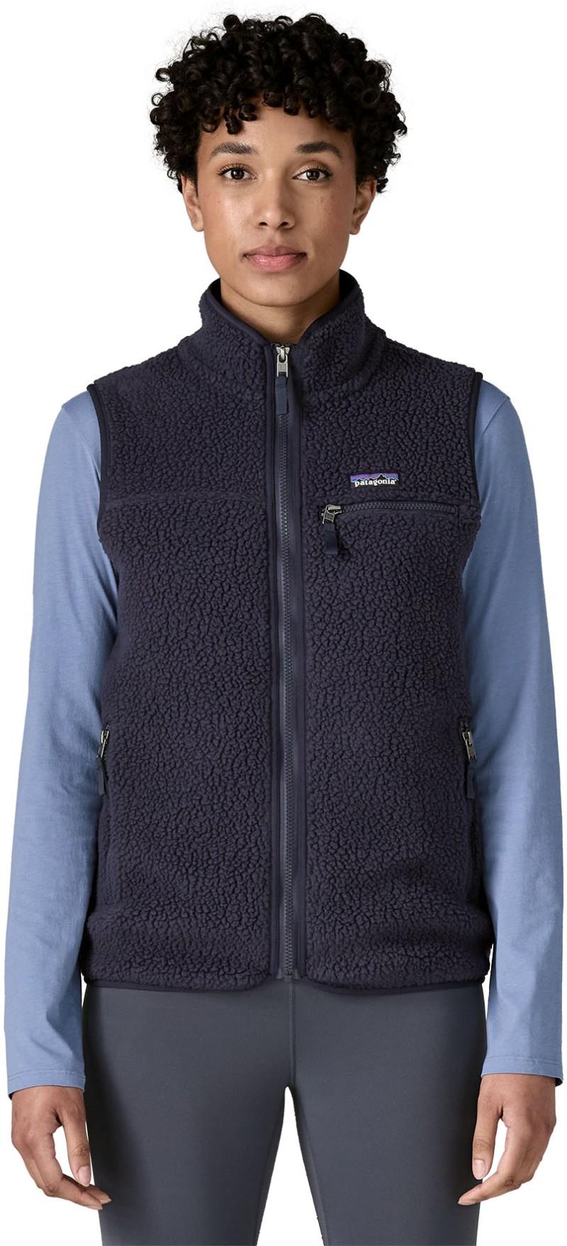 Retro Pile Vest - Womens - sunken blue 1