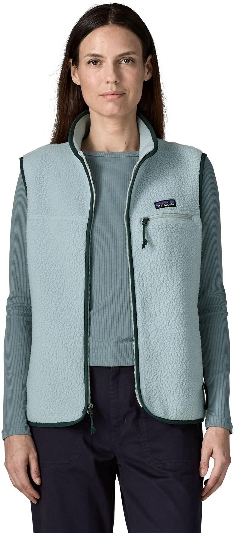 Retro Pile Vest - Womens - virtually blue 1