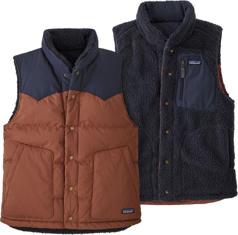 Reversible Bivy Down Vest - Mens - Fox Red 1