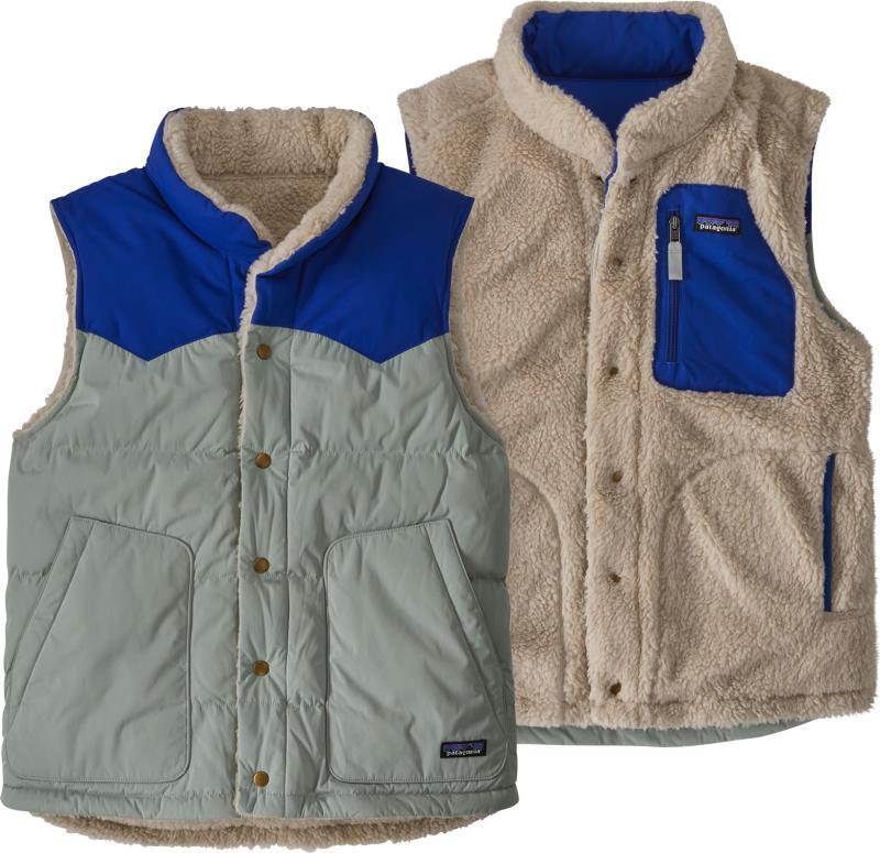Reversible Bivy Down Vest - Mens - sleet green 1