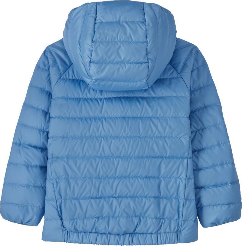 Reversible Down Sweater Hoody - Baby - andean song / blue bird 1