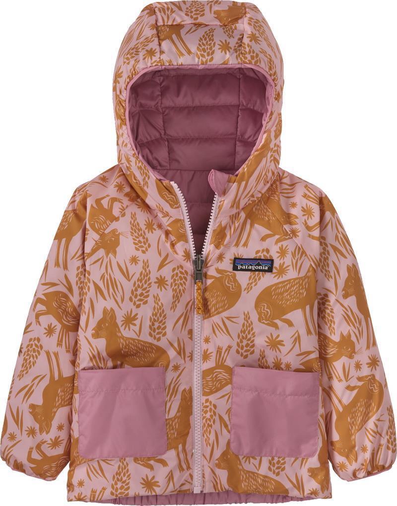 Reversible Down Sweater Hoody - Baby - mara mara / peaceful pink 1