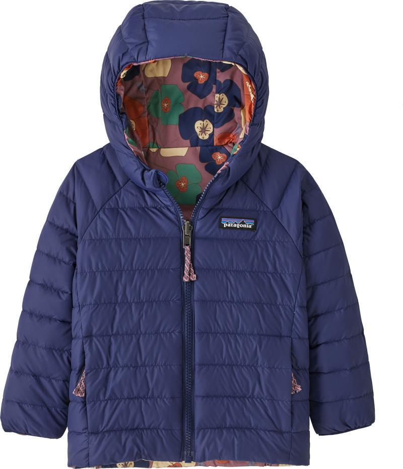 Reversible Down Sweater Hoody - Baby - sequoia love / light star pink 1