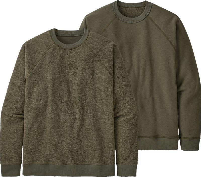 Reversible Shearling Crew - Mens - basin green 1