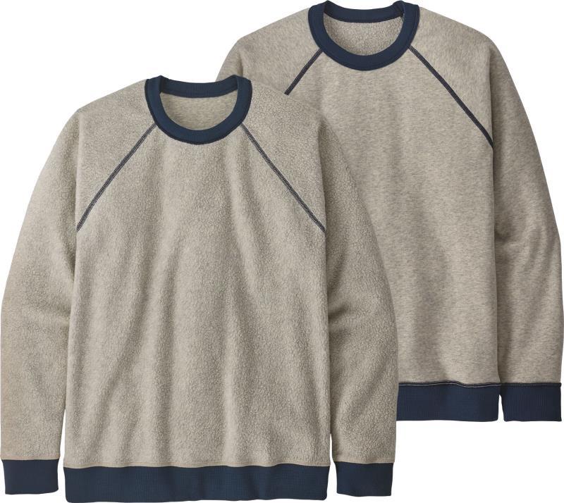 Reversible Shearling Crew - Mens - oatmeal heather 1
