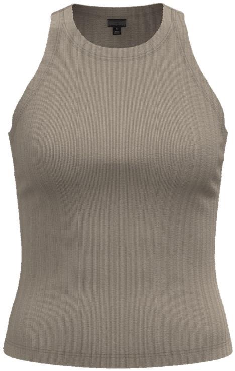Rib-Knit Tank - Womens - albatross grey 1