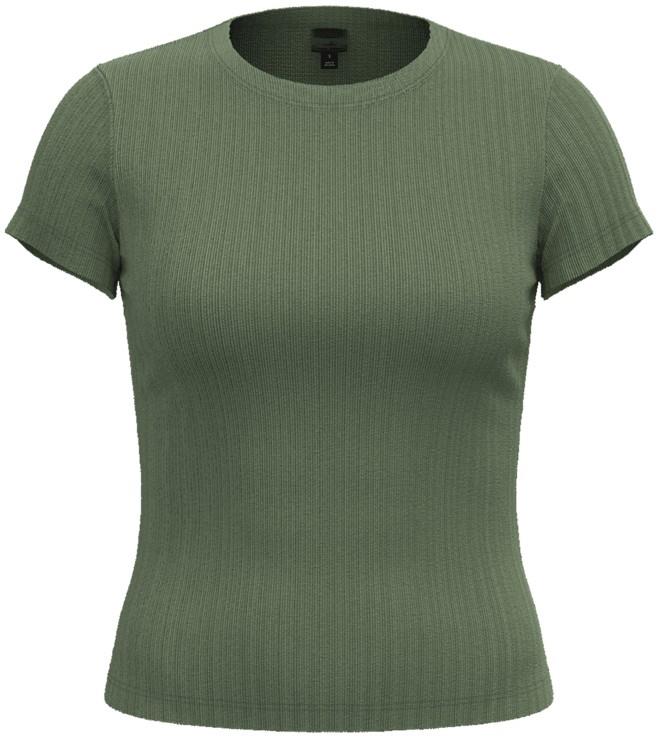 Rib-Knit Top - Womens - plant green 1