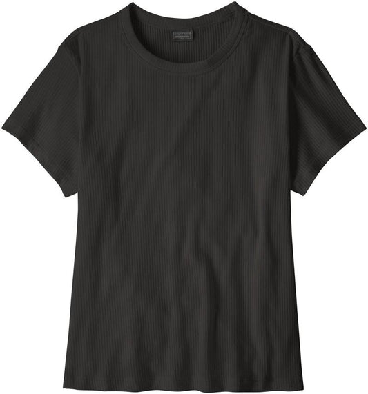 Rib Knit Top - Womens - black 1
