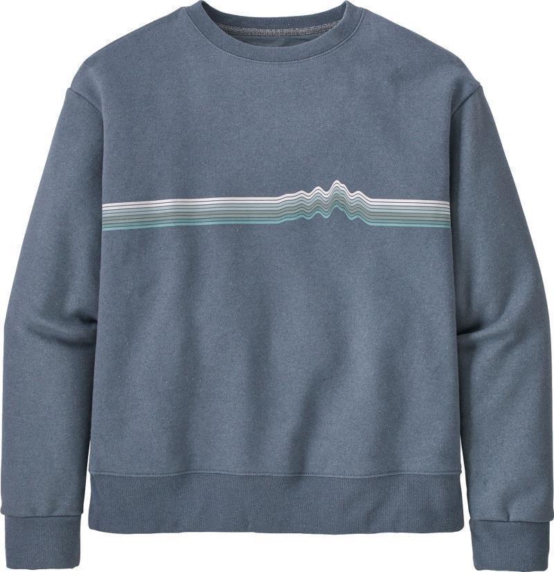 Ridge Rise Stripe Uprisal Crew Sweatshirt - Womens - Plume Grey 1