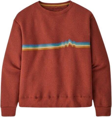 Ridge Rise Stripe Uprisal Crew Sweatshirt - Womens - Sisu Brown 1