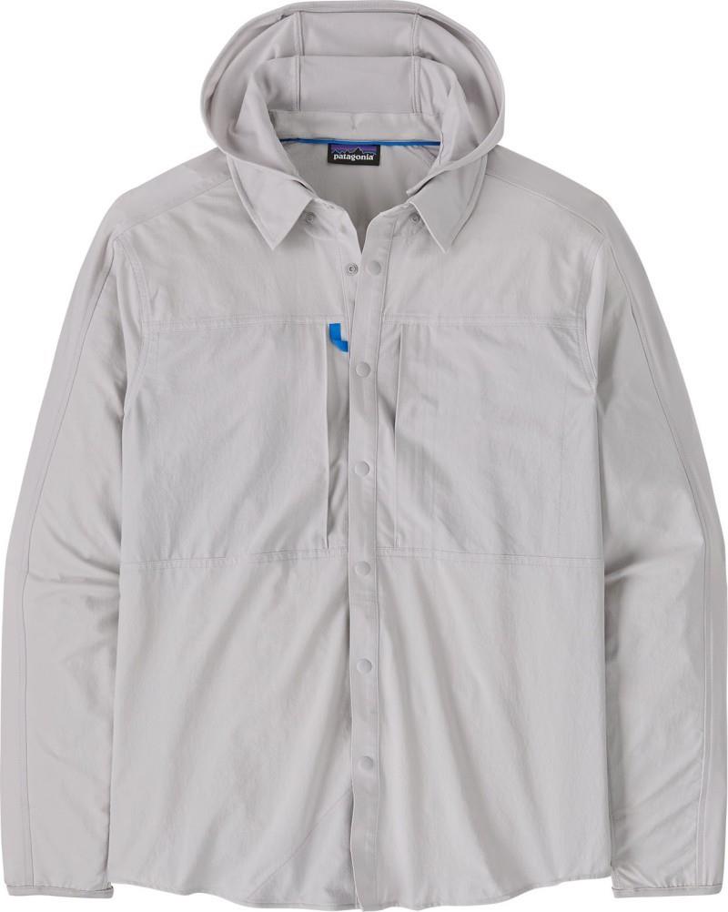 River Rambler Hybrid Sun Hoody - Mens - crisp grey 1