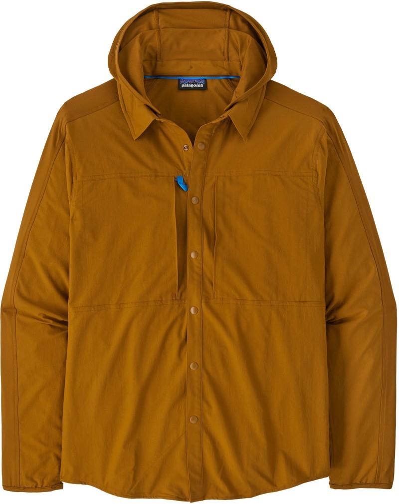 River Rambler Hybrid Sun Hoody - Mens - shelter brown 1