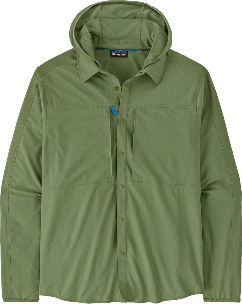 River Rambler Hybrid Sun Hoody - Mens - terrain green 1