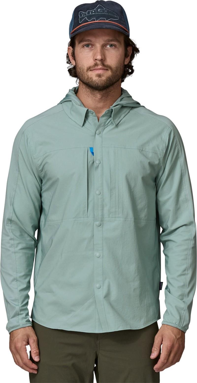 River Rambler Hybrid Sun Hoody - Mens - thermal blue 1