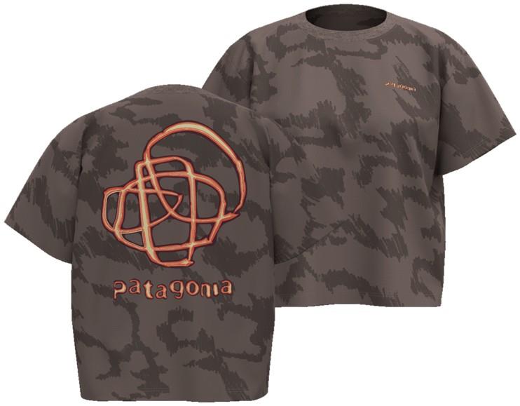 Rock Glow Easy-Cut Tee - Womens - mineral / crimini taupe 1