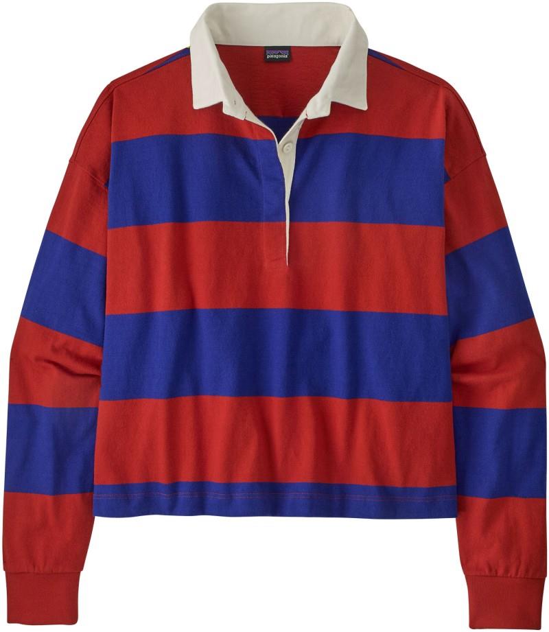 Rugby LS Shirt - Womens - wide stripe / cobalt blue 1