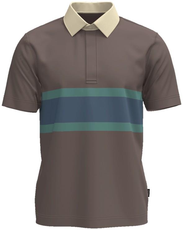 Rugby SS Shirt - Mens - rugby stripe / crimini taupe 1