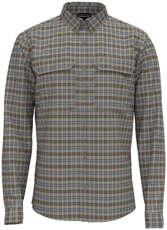 Seersucker LS Shirt - Mens - sea horizon / seabird grey 1