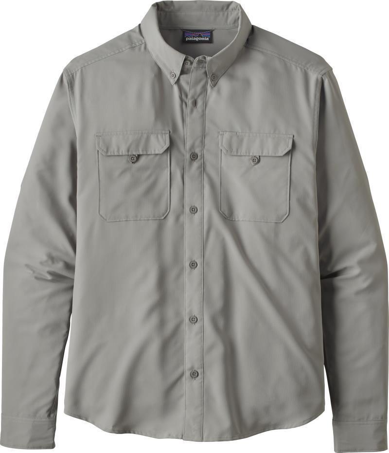 Self Guided Hike LS Shirt - Mens - Salt Grey 1