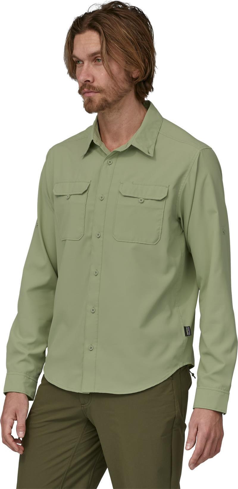 Self Guided Hike LS Shirt - Mens - Salvia Green 2