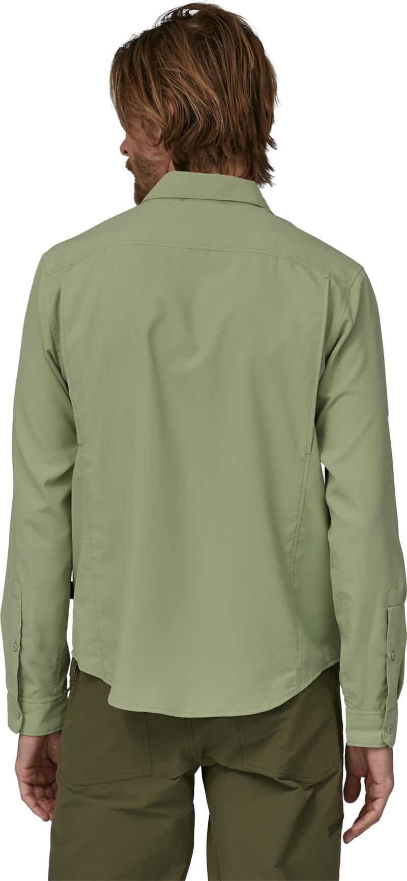 Self Guided Hike LS Shirt - Mens - Salvia Green 3