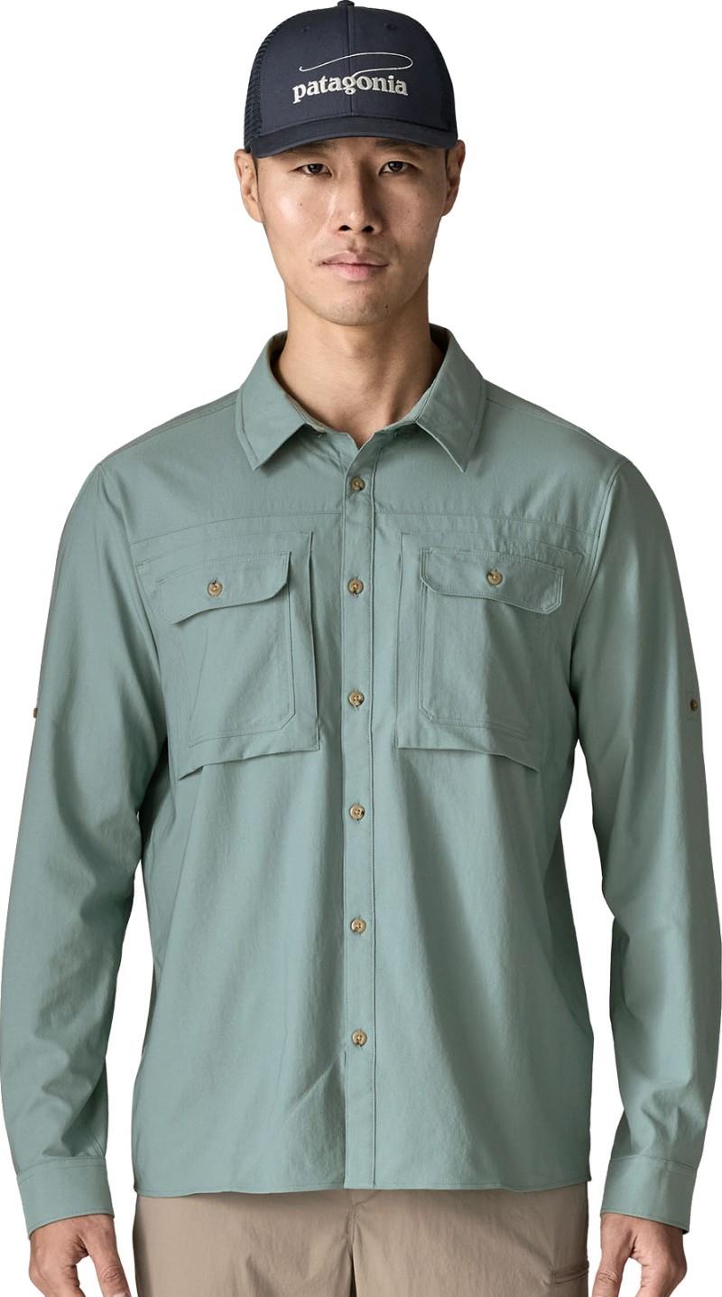 Self Guided LS Sun Shirt - Mens - blue sage 1