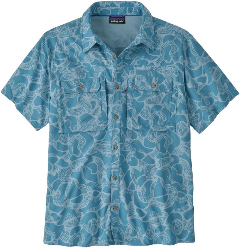 Self Guided SS Sun Shirt - Mens - coastal edge / shore blue 1