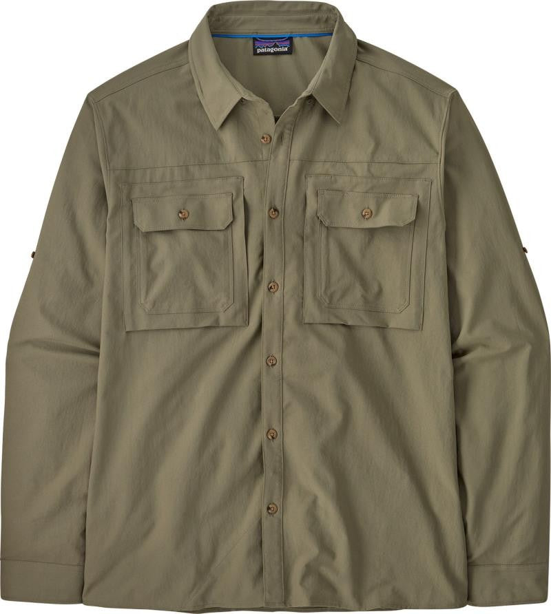 Self Guided Sun LS Shirt - Mens - river rock green 1