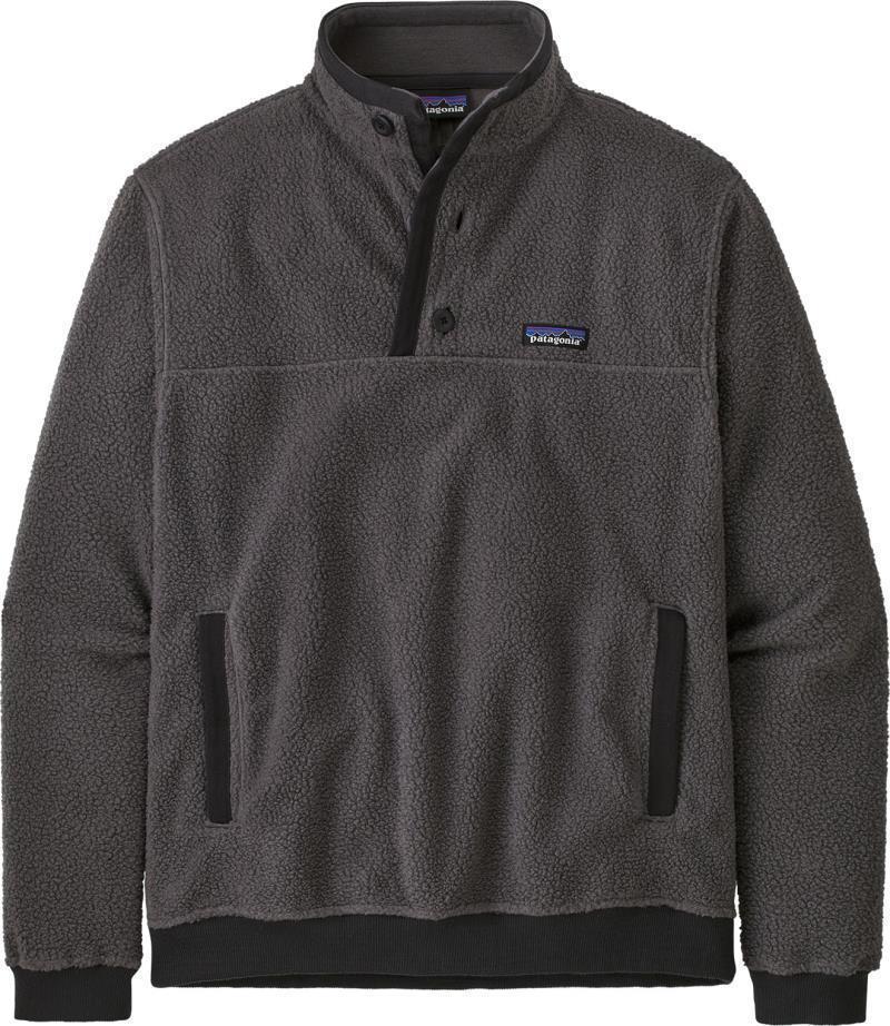 Shearling Button Pullover - Mens - forge grey 1